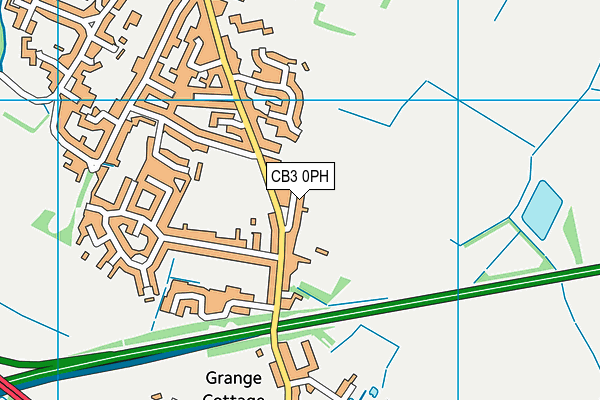 CB3 0PH map - OS VectorMap District (Ordnance Survey)