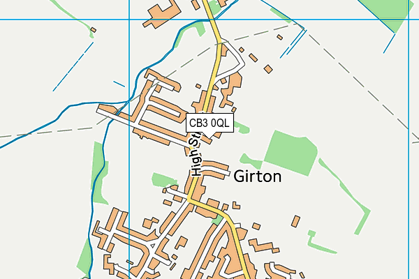 CB3 0QL map - OS VectorMap District (Ordnance Survey)