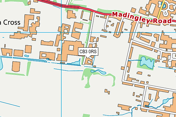 CB3 0RS map - OS VectorMap District (Ordnance Survey)