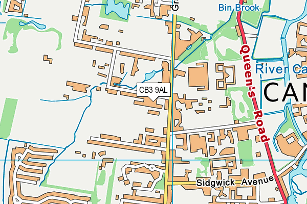 CB3 9AL map - OS VectorMap District (Ordnance Survey)