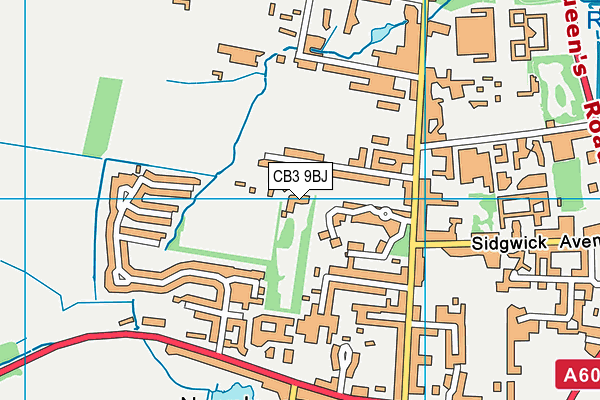 CB3 9BJ map - OS VectorMap District (Ordnance Survey)
