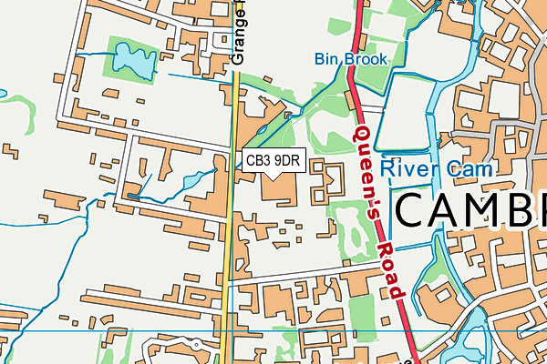 CB3 9DR map - OS VectorMap District (Ordnance Survey)