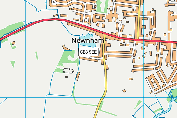 Kings And Selwyn Colleges (Sports Ground) map (CB3 9EE) - OS VectorMap District (Ordnance Survey)