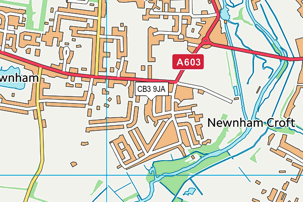 CB3 9JA map - OS VectorMap District (Ordnance Survey)