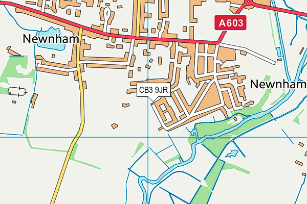 St. Catherines College (Playing Field) map (CB3 9JR) - OS VectorMap District (Ordnance Survey)
