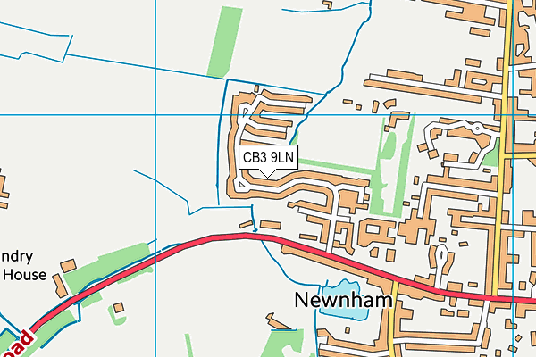 CB3 9LN map - OS VectorMap District (Ordnance Survey)