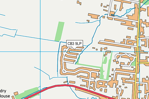 CB3 9LP map - OS VectorMap District (Ordnance Survey)