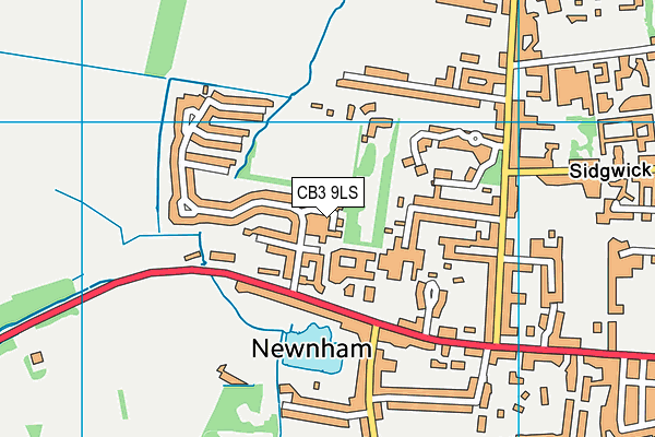 CB3 9LS map - OS VectorMap District (Ordnance Survey)