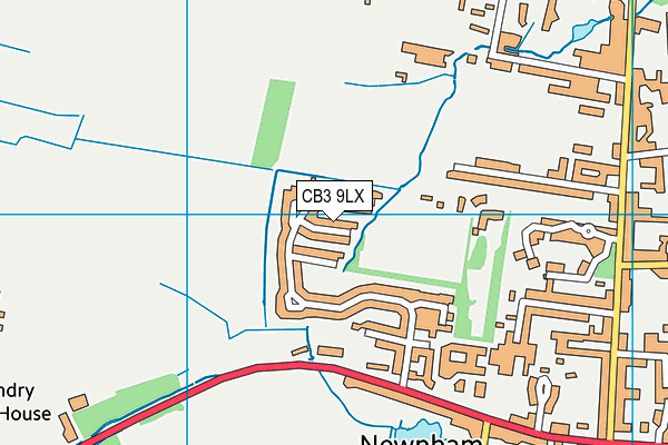 CB3 9LX map - OS VectorMap District (Ordnance Survey)