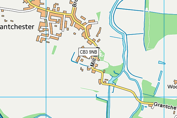 CB3 9NB map - OS VectorMap District (Ordnance Survey)