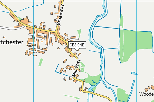 CB3 9NE map - OS VectorMap District (Ordnance Survey)