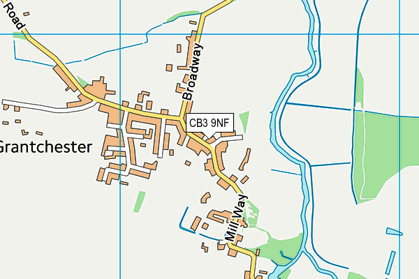 CB3 9NF map - OS VectorMap District (Ordnance Survey)