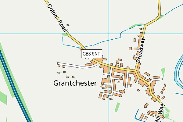 CB3 9NT map - OS VectorMap District (Ordnance Survey)