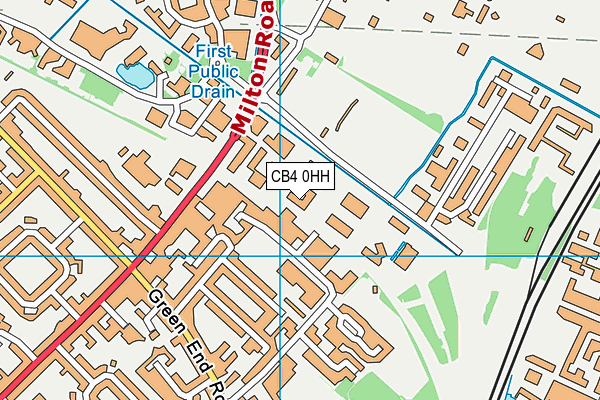 CB4 0HH map - OS VectorMap District (Ordnance Survey)