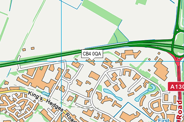 CB4 0QA map - OS VectorMap District (Ordnance Survey)