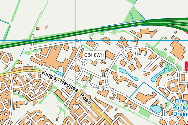 CB4 0WH map - OS VectorMap District (Ordnance Survey)