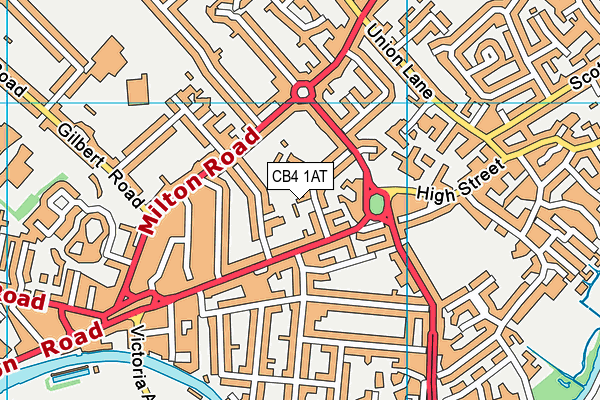 CB4 1AT map - OS VectorMap District (Ordnance Survey)