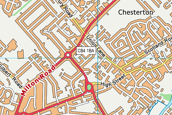 CB4 1BA map - OS VectorMap District (Ordnance Survey)