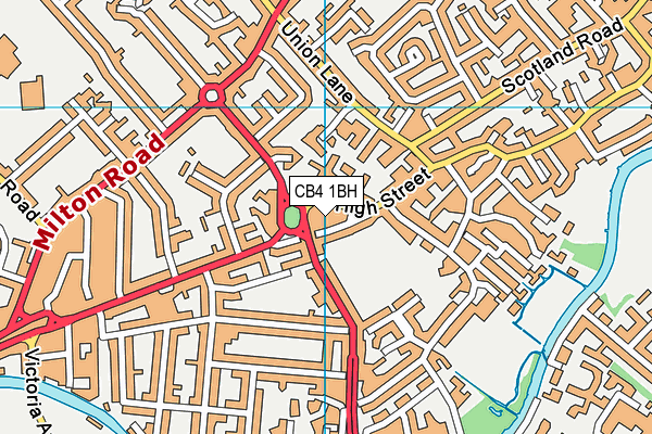 CB4 1BH map - OS VectorMap District (Ordnance Survey)