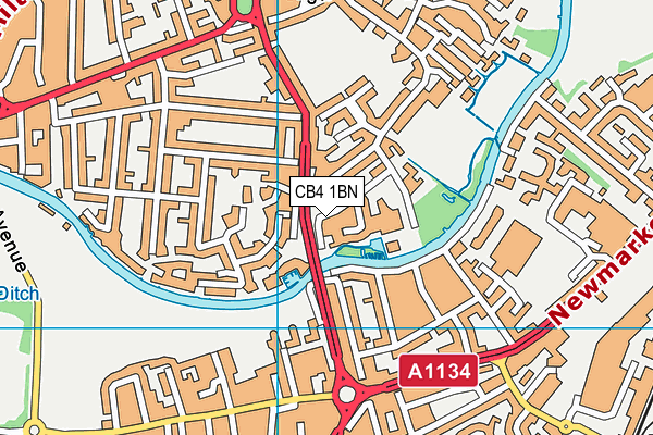 CB4 1BN map - OS VectorMap District (Ordnance Survey)