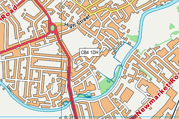 CB4 1DH map - OS VectorMap District (Ordnance Survey)