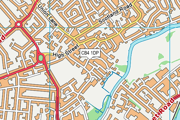 CB4 1DP map - OS VectorMap District (Ordnance Survey)