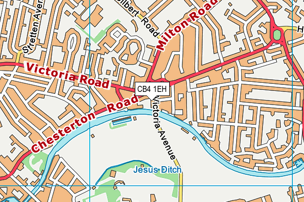 CB4 1EH map - OS VectorMap District (Ordnance Survey)