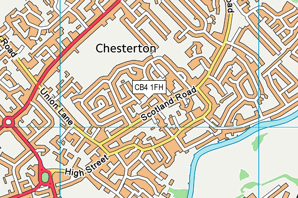 CB4 1FH map - OS VectorMap District (Ordnance Survey)