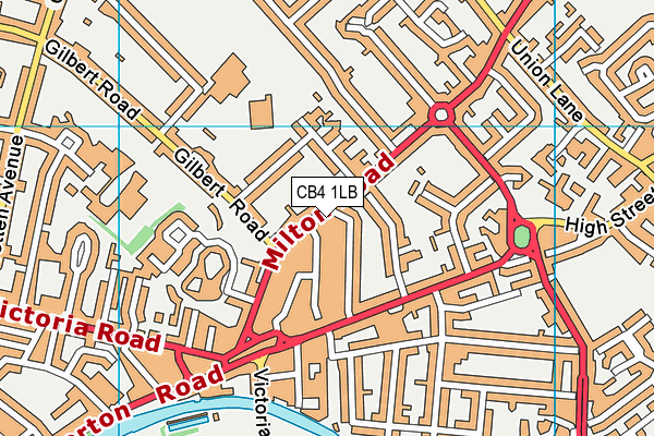 CB4 1LB map - OS VectorMap District (Ordnance Survey)