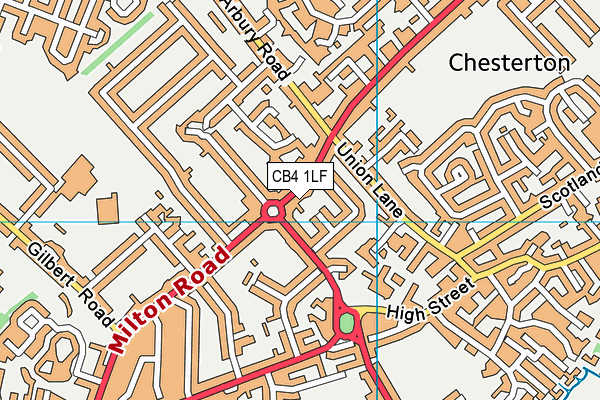 CB4 1LF map - OS VectorMap District (Ordnance Survey)