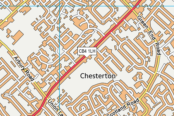 CB4 1LH map - OS VectorMap District (Ordnance Survey)
