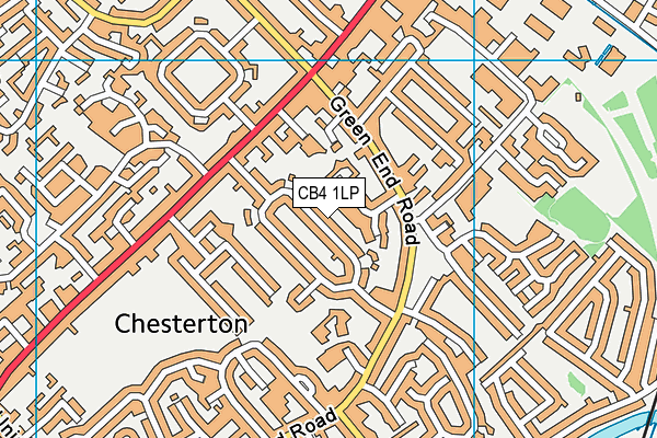 CB4 1LP map - OS VectorMap District (Ordnance Survey)