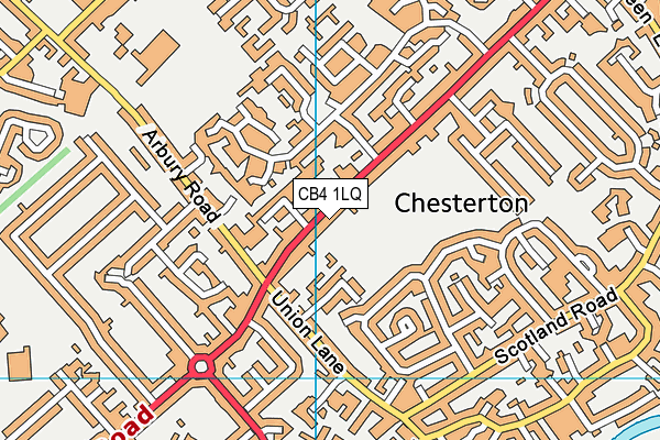 CB4 1LQ map - OS VectorMap District (Ordnance Survey)