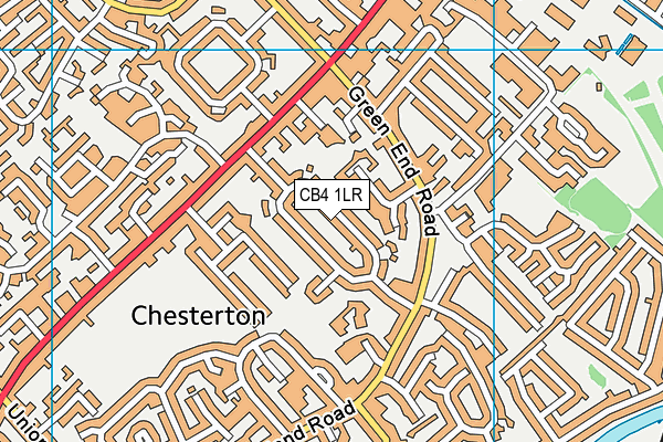 CB4 1LR map - OS VectorMap District (Ordnance Survey)