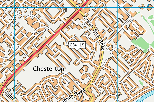 CB4 1LS map - OS VectorMap District (Ordnance Survey)