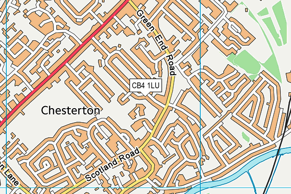 CB4 1LU map - OS VectorMap District (Ordnance Survey)