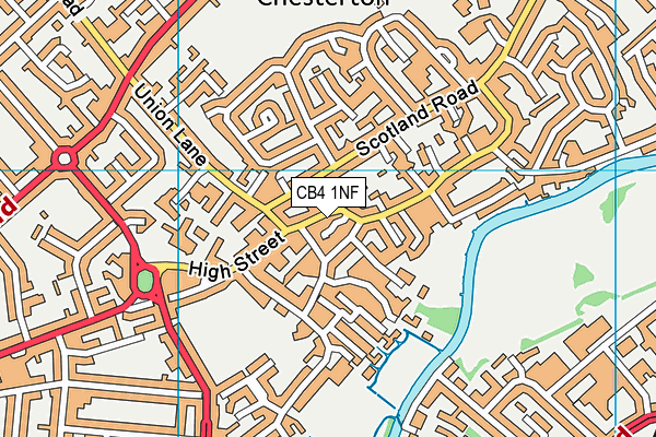CB4 1NF map - OS VectorMap District (Ordnance Survey)