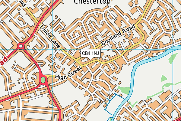CB4 1NJ map - OS VectorMap District (Ordnance Survey)