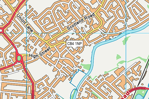 CB4 1NP map - OS VectorMap District (Ordnance Survey)