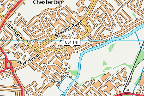 CB4 1NT map - OS VectorMap District (Ordnance Survey)