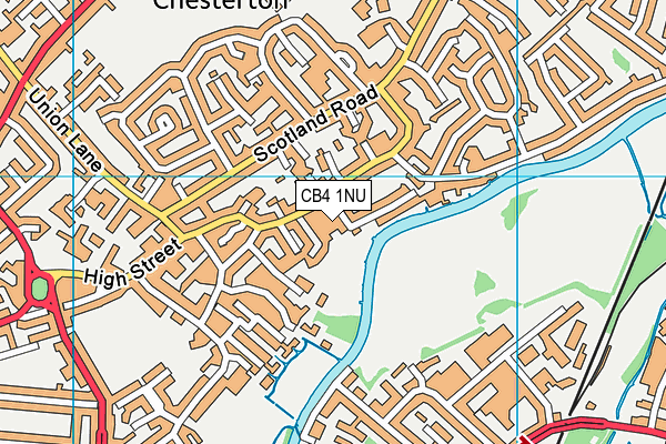 CB4 1NU map - OS VectorMap District (Ordnance Survey)