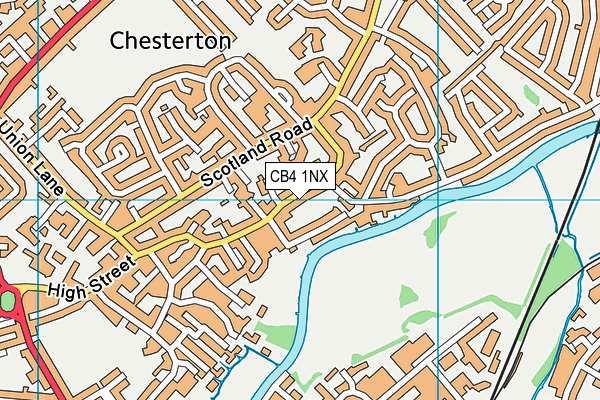 CB4 1NX map - OS VectorMap District (Ordnance Survey)