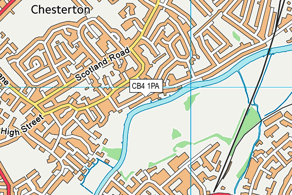CB4 1PA map - OS VectorMap District (Ordnance Survey)