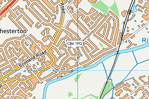 CB4 1PG map - OS VectorMap District (Ordnance Survey)