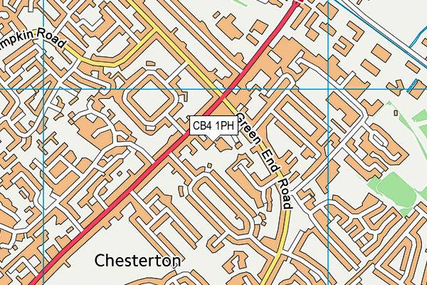 CB4 1PH map - OS VectorMap District (Ordnance Survey)