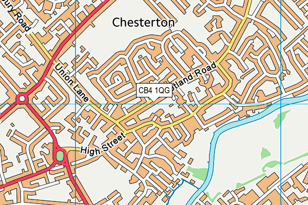 CB4 1QG map - OS VectorMap District (Ordnance Survey)