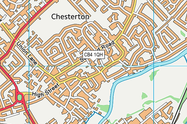 CB4 1QH map - OS VectorMap District (Ordnance Survey)
