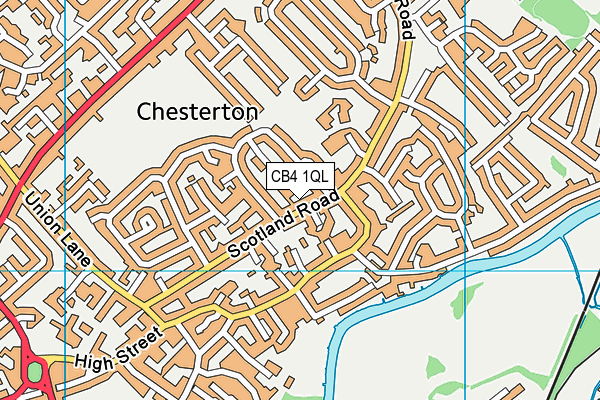 CB4 1QL map - OS VectorMap District (Ordnance Survey)