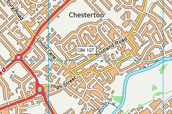 CB4 1QT map - OS VectorMap District (Ordnance Survey)