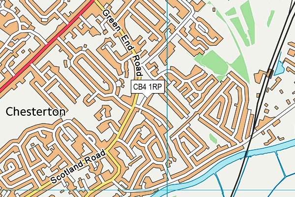 CB4 1RP map - OS VectorMap District (Ordnance Survey)